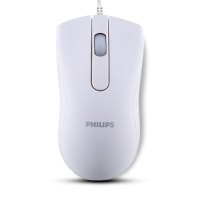 飞利浦PHILIPS有线鼠标SPK7101游戏鼠标有线办公USB女笔记本台式电脑白色