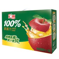 汇源果汁100%苹果汁1L*6盒便携装饮料
