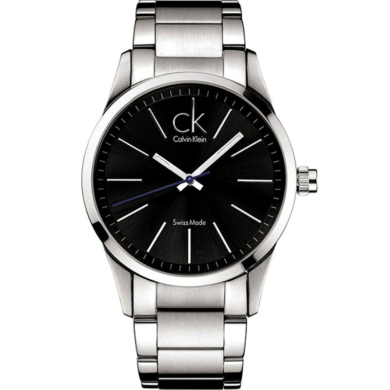 Calvin Klein卡尔文·克莱恩CK男士手表CK22BOLD系列条钉刻度三针石英表 男K2246107 欧美品牌