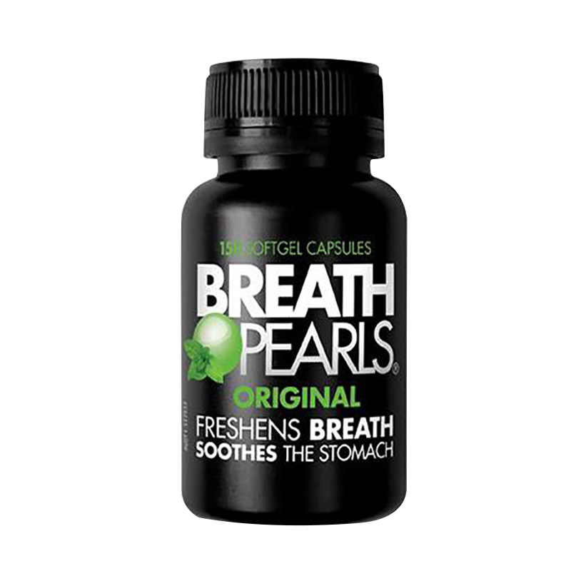澳洲BreathPearls草本口气清新片 150粒 大瓶装 珠丸胶囊薄荷味祛除/去口臭去异味（膳食营养补充剂）澳大利亚