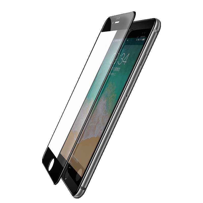 绿联 钢化膜通用苹果6/iphone6/6s手机高清透亮手机贴膜 全屏玻璃高清半屏手机钢化膜两片装