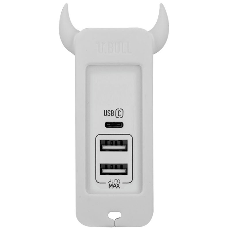 摩米士(MOMAX) 智能数码充电器U.Bull 3 USB type-c快充充电器/电源 白色