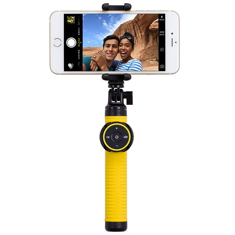 摩米士(MOMAX) 蓝牙自拍杆 旅游自拍神器 一体式折叠自拍杆苹果三星安卓手机Selfie Hero 70CM金色