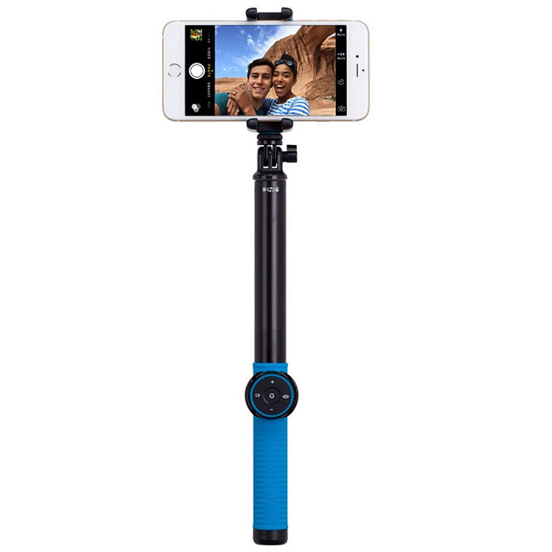 摩米士(MOMAX) 蓝牙自拍杆 旅游自拍神器 一体式折叠自拍杆苹果三星安卓手机Selfie Hero 150CM黑色