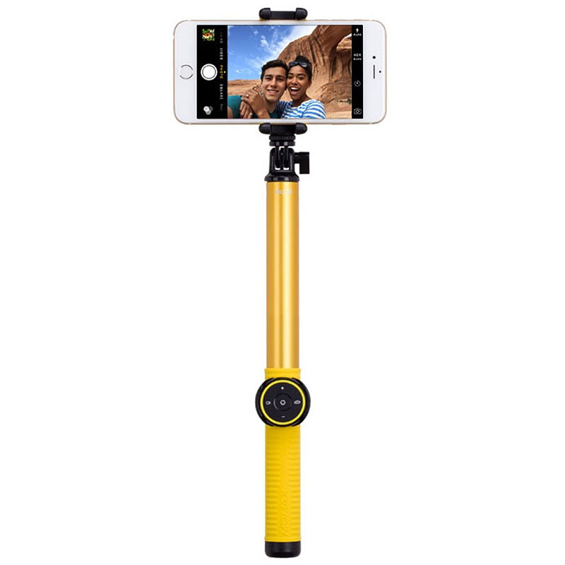 摩米士(MOMAX) 蓝牙自拍杆 旅游自拍神器 一体式折叠自拍杆苹果三星安卓手机Selfie Hero 150CM金色