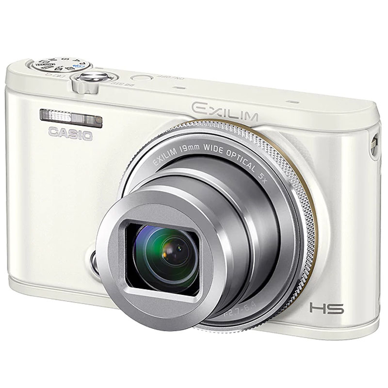 卡西欧(CASIO) EX-ZR5100自拍神器美颜数码相机蓝牙WiFi 白色