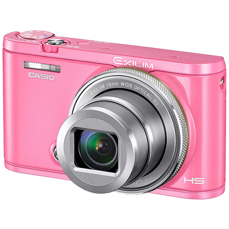 卡西欧(CASIO) EX-ZR5100自拍神器美颜数码相机蓝牙WiFi 粉色