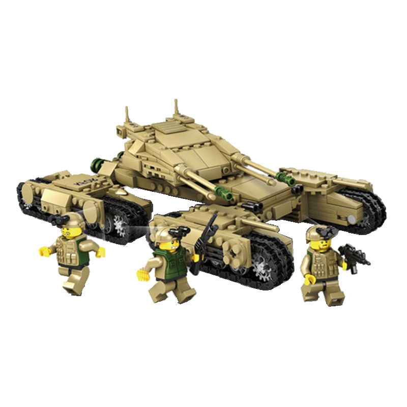 开智兼容乐高铁血坦克军事战车积木合体拼插塑料模型益智6岁以上儿童玩具T90坦克84042 200-299块