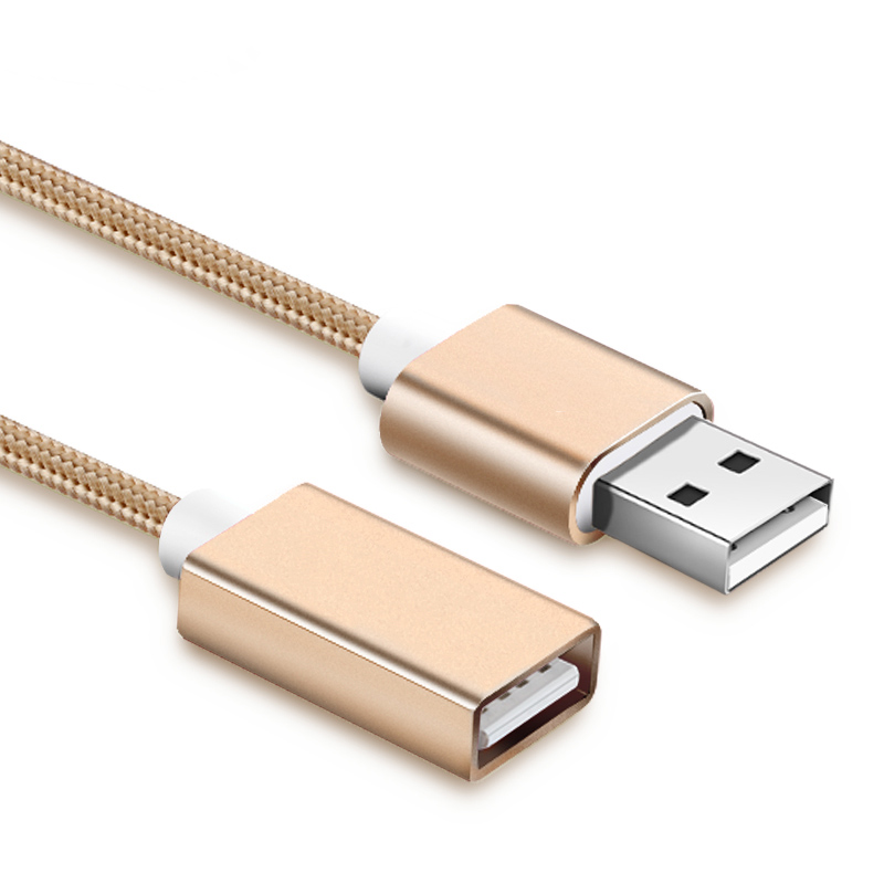 2米长 USB口延长线 USB口 加长 手机数据线 延长线 电脑鼠标加长线 连接器头 USB 延长线 公对母 线材类配件