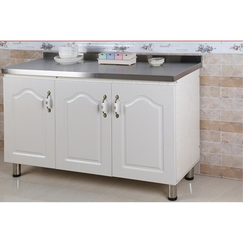 洋子(YangZi)简易橱柜不锈钢台面经济型厨房灶台柜水槽柜洗菜洗碗柜餐边柜碗柜