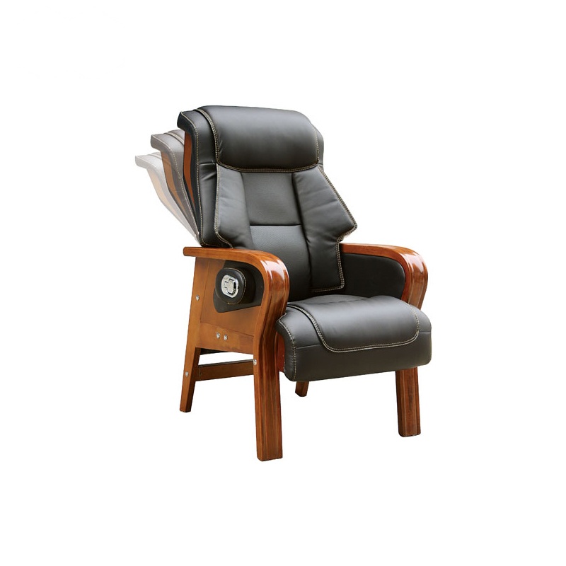 洋子(YangZi)江苏优质真皮老板椅可躺办公椅实木经理椅子班台椅子