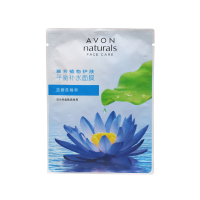 包邮AVON雅芳 植物护肤平衡补水面膜1片装 蓝睡莲成分 保湿补水清洁滋润