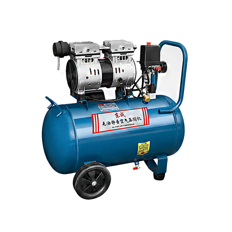 东成24L静音无油空压机气泵FF-1624空气压缩机喷漆木工家具家用充气泵