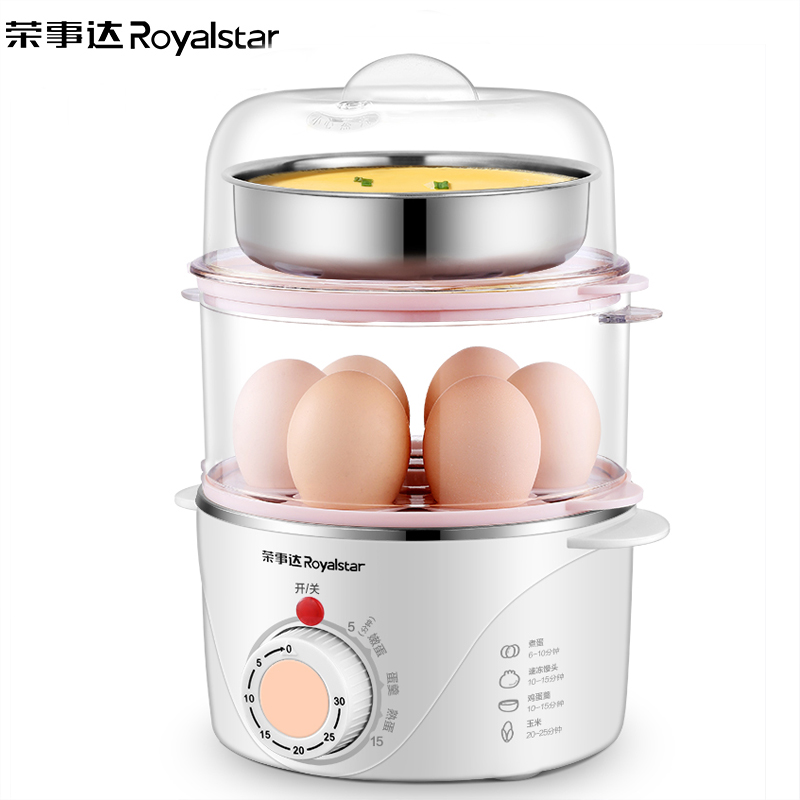 荣事达(Royalstar)蒸蛋器煮蛋器自动断电家用双层小型蒸蛋蒸蛋羹神器早餐机