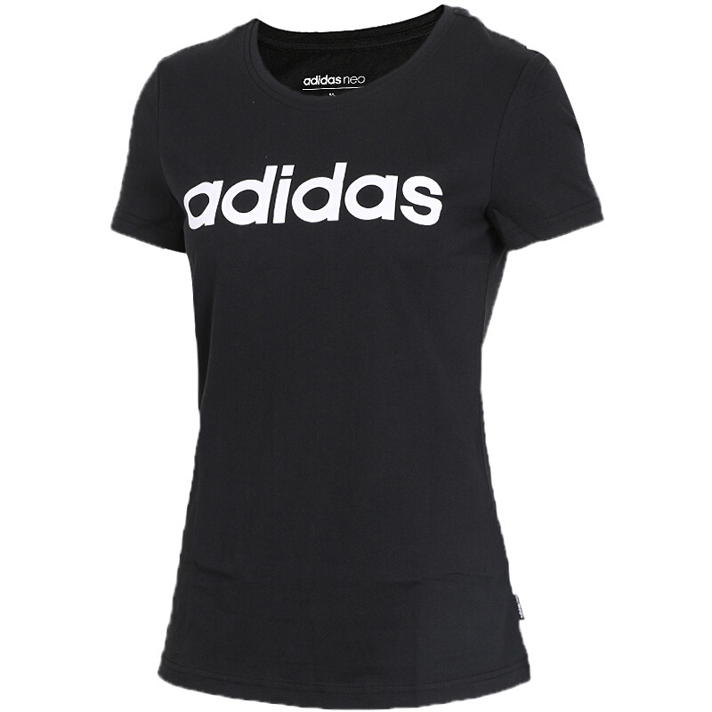 Adidas阿迪达斯女装2018夏季新款NEO运动休闲透气舒适短袖T恤CV7026
