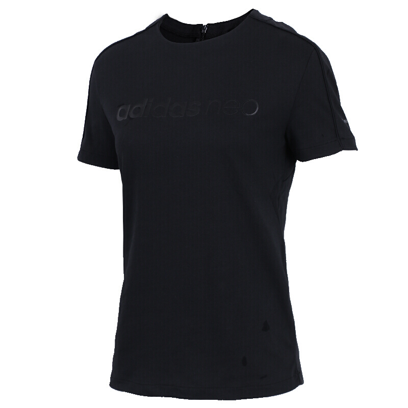 Adidas阿迪达斯neo女装2018夏新品休闲运动圆领透气短袖T恤DN7404