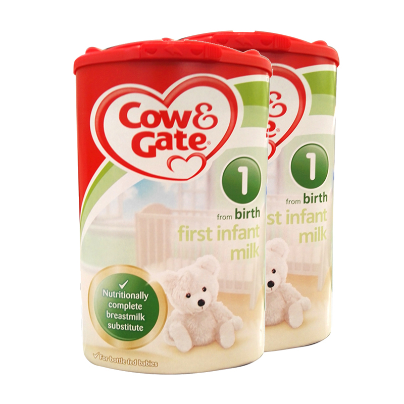 [保税]英国牛栏 Cow & Gate 婴儿奶粉 1段 0-6个月 900g*2 (全球购)