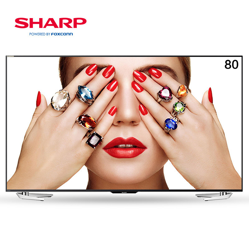 夏普（SHARP） LCD-80X818A 80英寸4K超高清HDR智能网络液晶电视