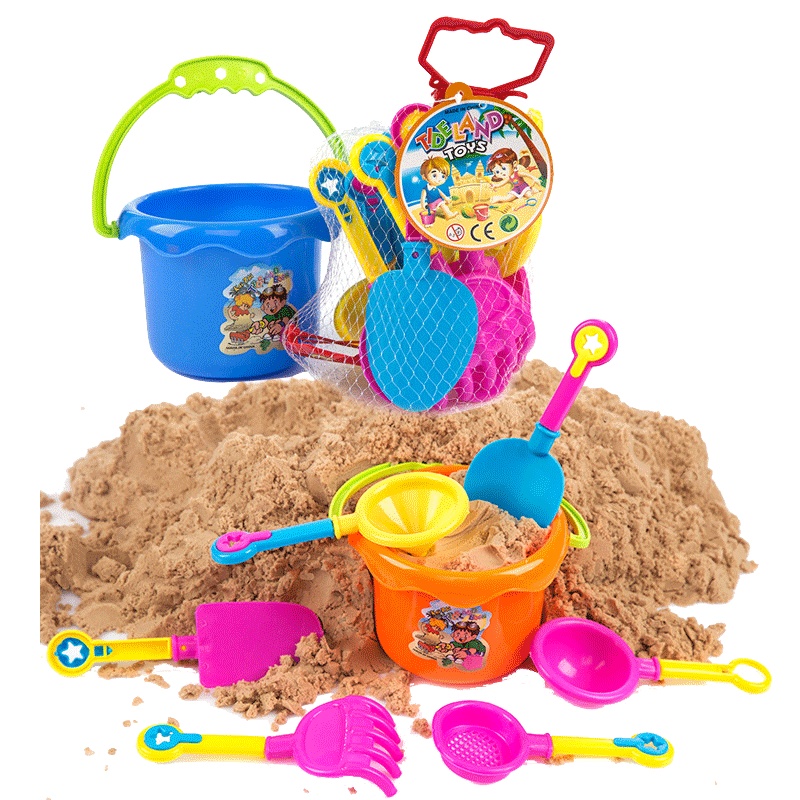 [9件套]儿童沙滩戏水玩沙玩具车套装