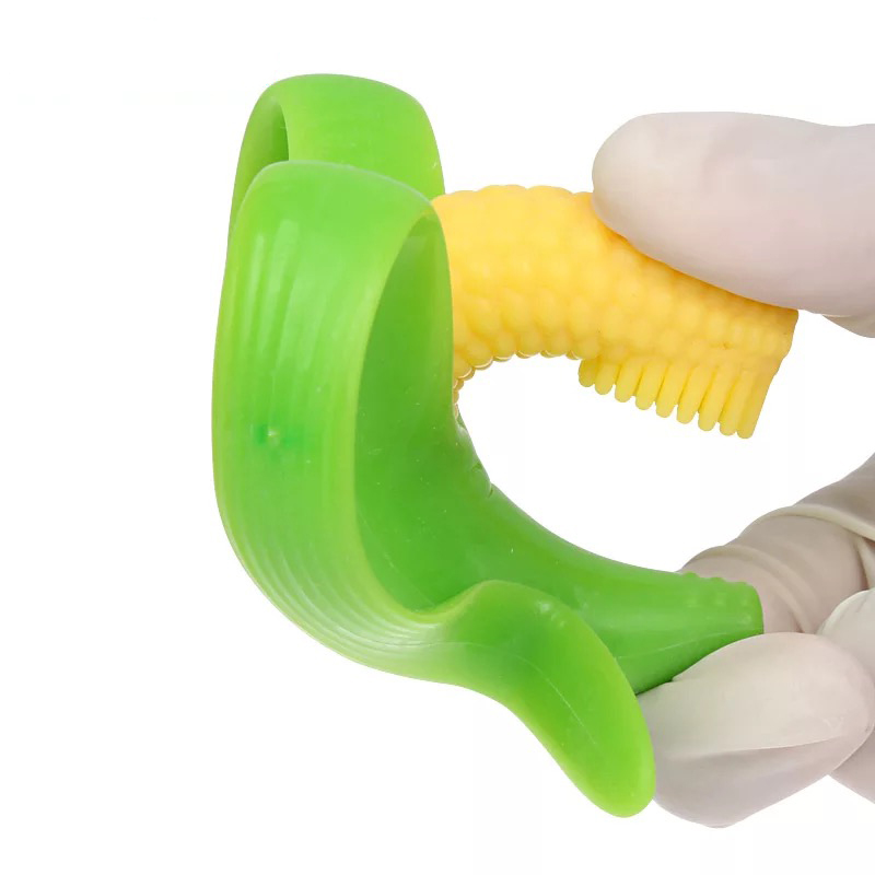 盟宝硅胶玉米牙胶乳牙刷 婴儿牙胶磨牙棒 咬咬乐柔软儿童玩具