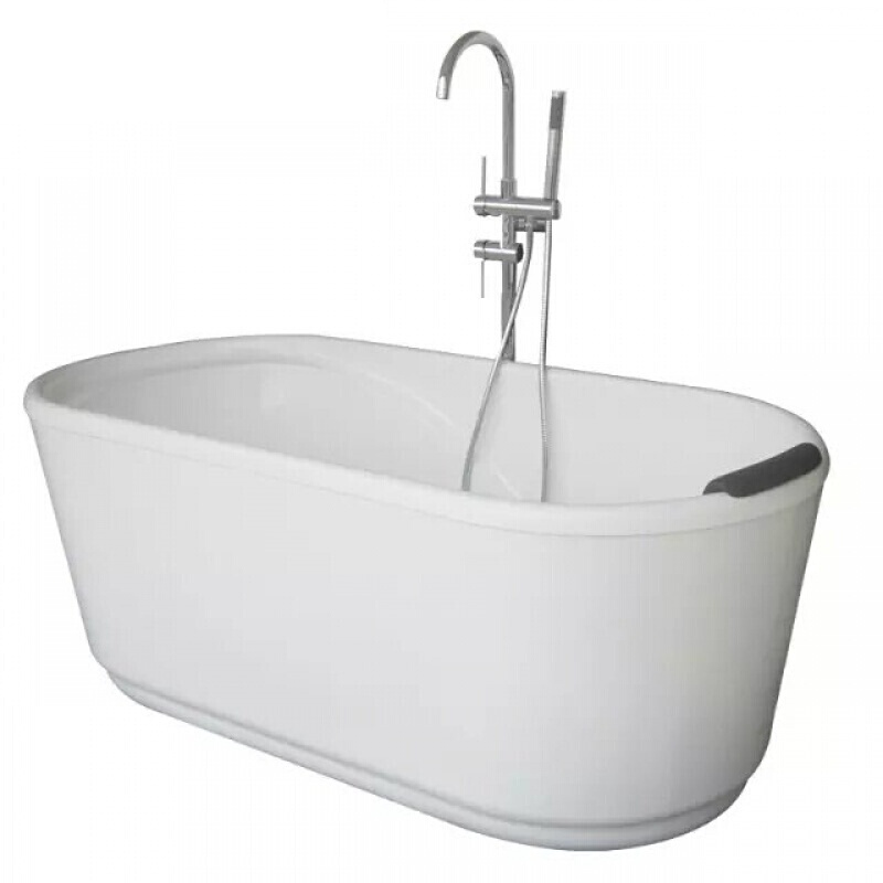 日式独立欧式浴缸日式洁具落地防臭个性靠墙家用水阀功能小型卫生都市诱惑