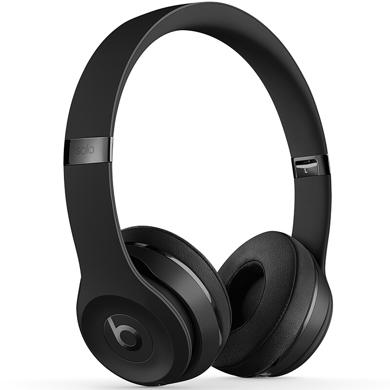 Beats Solo3 Wireless 头戴式 蓝牙无线耳机 手机耳机 游戏耳机 黑色 MP162PA/A