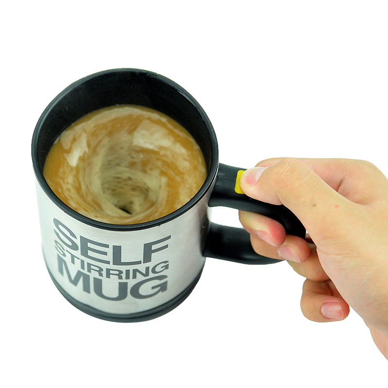 自动搅拌杯不锈钢咖啡杯创意蛋白粉摇摇杯电动水杯带盖马克杯