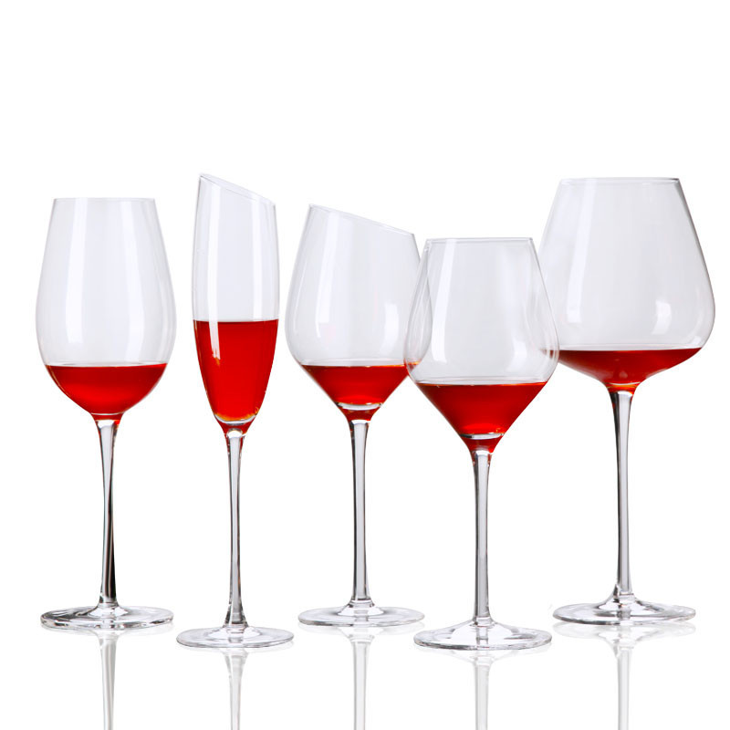 古达红酒杯套装欧式高脚杯大号勃艮第玻璃杯酒杯水晶杯家用香槟杯