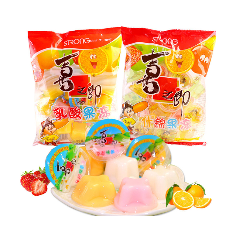 喜之郎 果冻 什锦果冻X3包+乳酸果冻X2包(夏季清凉儿童零食小吃)