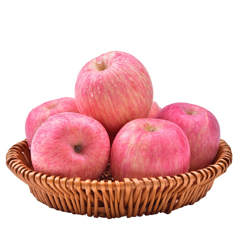 烟台红富士苹果带箱5斤装 烟台苹果 新鲜水果 苏宁苹果 水果生鲜