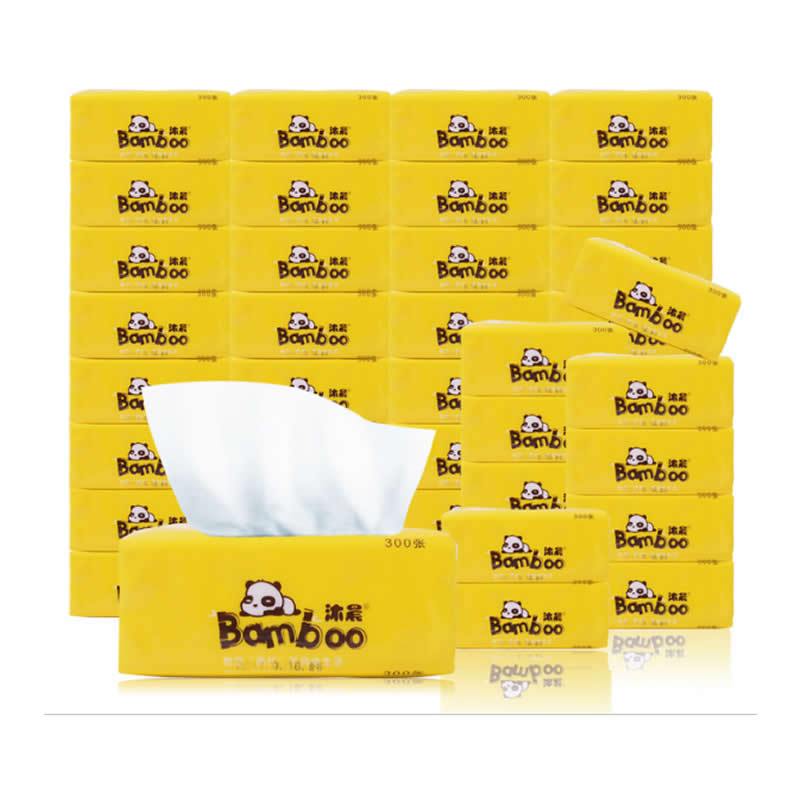 【30包】300张4层抽纸面巾纸餐巾纸卫生纸纸巾家用整箱