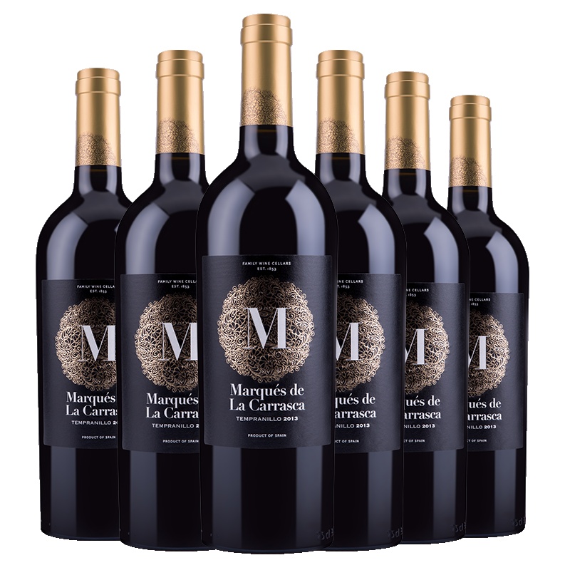 LOZANO洛萨诺酒庄西班牙原瓶进口DO级干红干型葡萄酒黑玛卡红酒750ml/*6