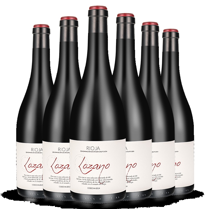 LOZANO西班牙洛萨诺酒庄原瓶原装进口DOC级洛萨诺1号干红葡萄酒红酒六支
