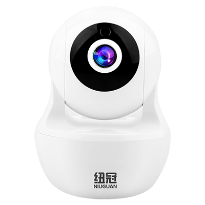 纽冠(NiuGuan)N1云版智能摄像头监控高清 1080p手机无线wifi夜视网络室外远程家用白色套装+8GB内存卡