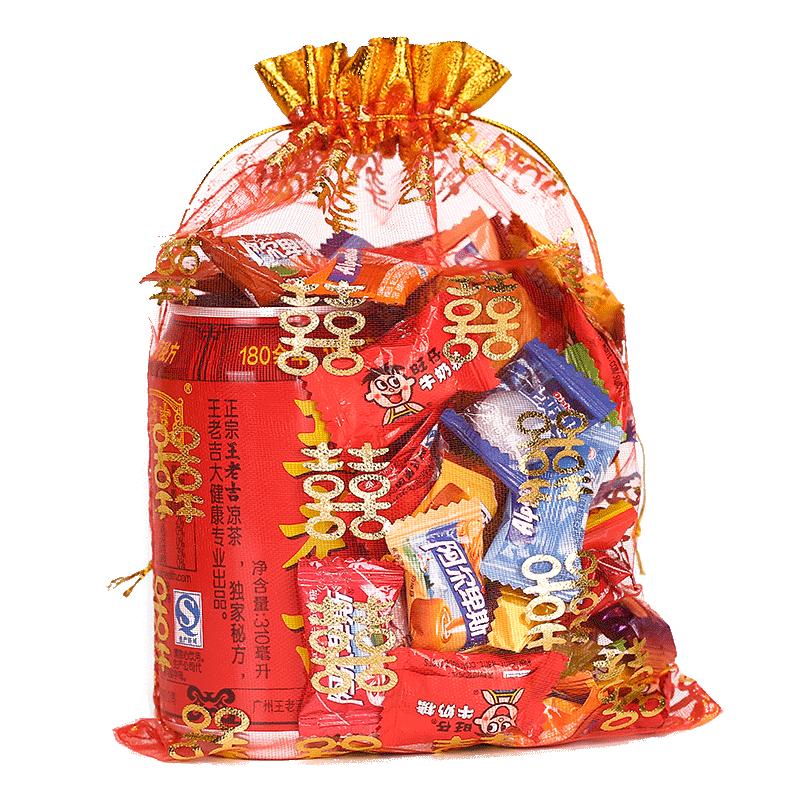 婚礼结婚庆用品苏杭纱袋喜糖袋创意中国风糖果糖袋喜糖盒子