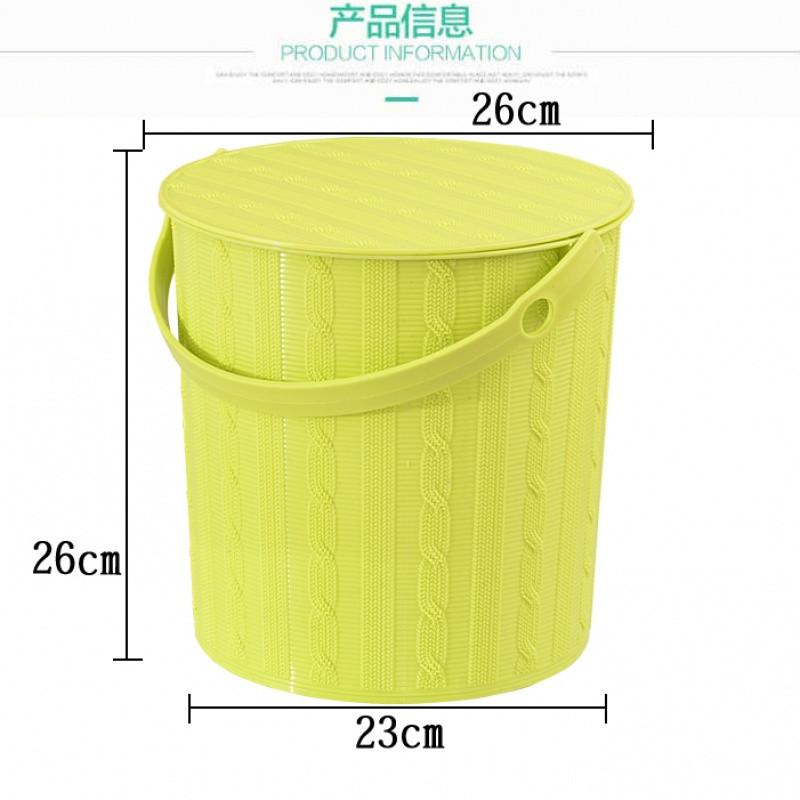 水桶塑料收纳桶带盖可坐洗澡凳手提玩具储物桶大号钓鱼桶洗车水桶