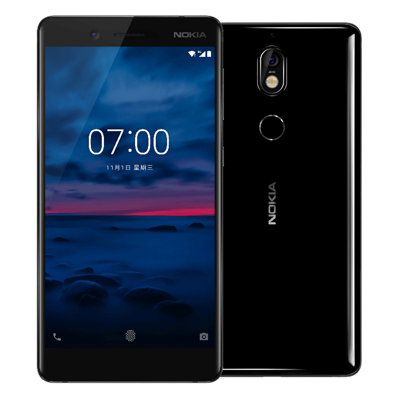 诺基亚(NOKIA)7 (Nokia7) 手机 移动联通电信4G手机 全网通 黑色( 6GB+64GB)