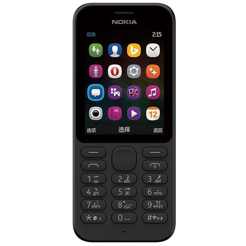 Nokia/诺基亚 215 DS移动联通老人机 直板按键学生手机 双卡双待长待机备用手机 黑色