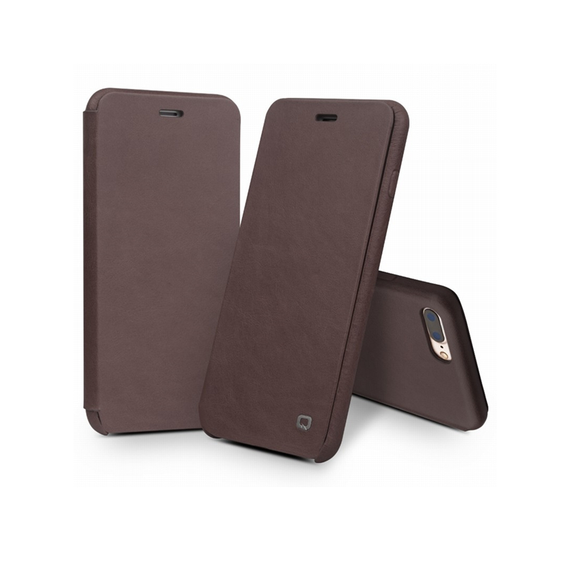 Apple/iphone7/7puls手机壳真皮保护套 适用品牌-iPhone7 纤薄翻盖 - 深棕色