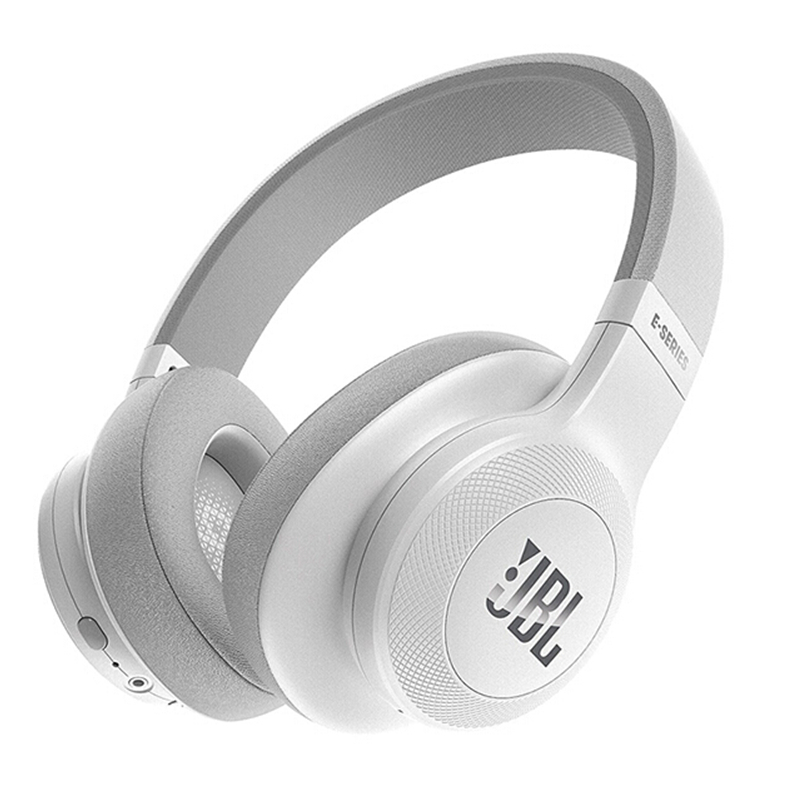 JBL E55BT 无线耳罩式耳机 可折叠便携头戴式蓝牙耳机 无线立体声音乐耳机 白色