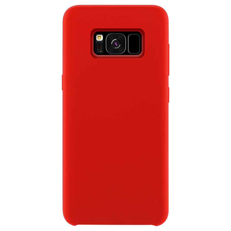 三星s8手机壳液态硅胶手机壳 三星s8plus全包边保护 耐磨耐用耐脏有效防手机跌落刮伤 红色