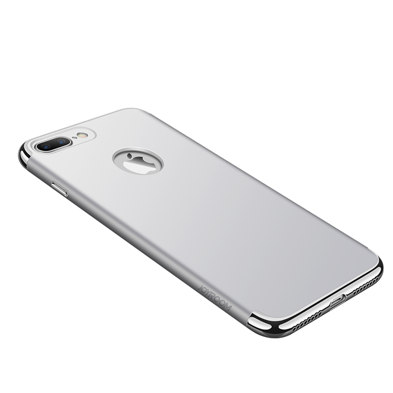 iPhone7手机壳电镀工艺与油漆感相结合保护套 苹果7三段式拼接设计手机壳 银色