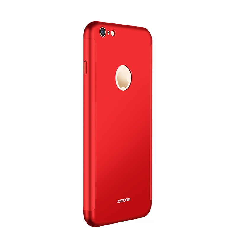 iPhone6/6s手机壳360全面保护 防摔防撞保护套 舒适手感磨砂工艺 适用于苹果6/6s手机壳 红色