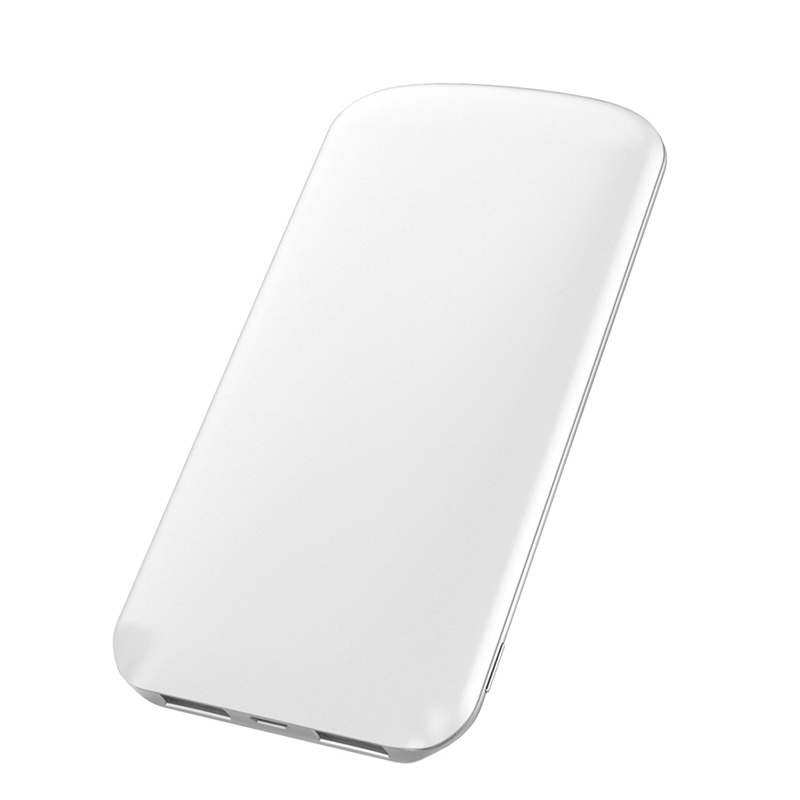 HIGE 苹果华为安卓通用移动电源 喷漆+电镀工艺+聚合物电芯 高品质电路保护芯片(8000毫安)白色