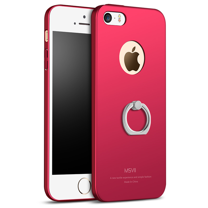 苹果5s手机壳保护套防摔全包磨砂硬壳男女款 iPhone5s/5/SE 玛雅红
