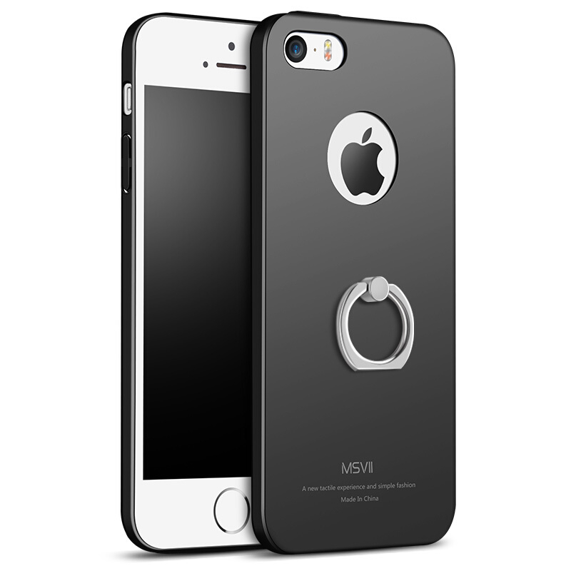 苹果5s手机壳保护套防摔全包磨砂硬壳男女款 iPhone5s/5/SE 石墨黑