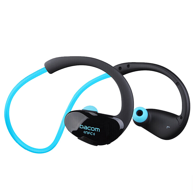 HIGE 运动蓝牙耳机跑步耳机双耳音乐无线入耳头戴式适用于苹果安卓通用版 蓝色
