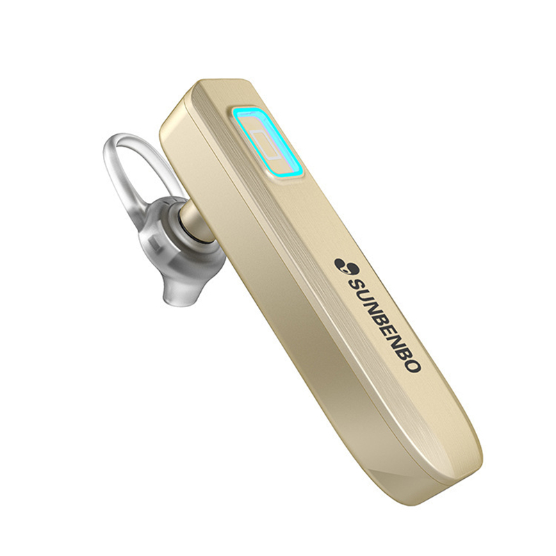 HIGE 运动蓝牙耳机 入耳式耳塞式CSR4.1蓝牙耳机 智能一拖二 适用于苹果三星安卓通用 金色