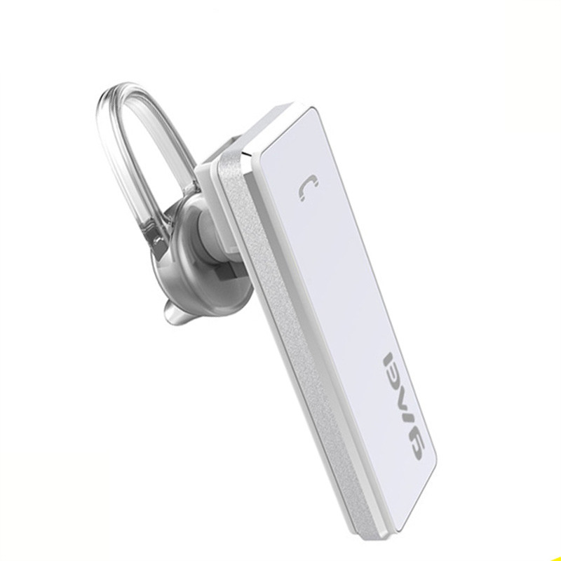 HIGE/迷你入耳式商务通话无线蓝牙耳机立体声4.0 单边耳机智能一拖二连接+金属外观 适用于苹果安卓通用 白色