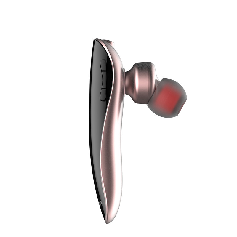 HIGE/入耳式蓝牙耳机 立体声车载迷你商务无线挂耳式单边蓝牙耳机4.1芯片 适用于苹果三星安卓通用 玫瑰金
